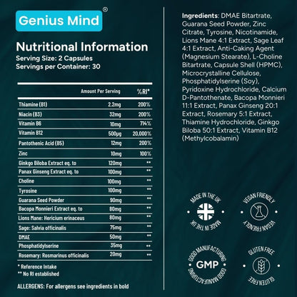 Focus & Cognitive Performance Formula